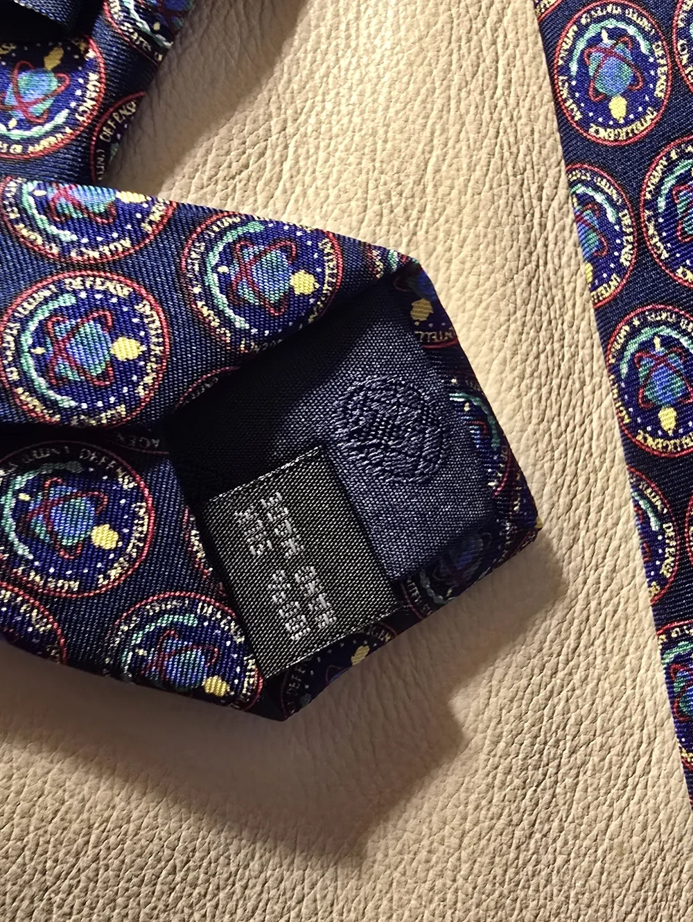 Rivetz Of Boston Defense Intelligence Agency DIA Blue Men's Silk Necktie Tie
